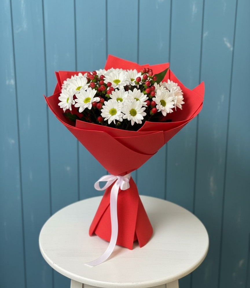 Букет цветов из: Хризантемы в Мещовске