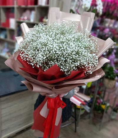 Букет цветов из: Гипсофила в Мещовске