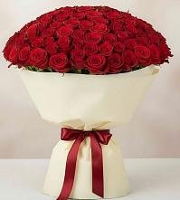 Букет 101 Красная роза Милано в Мещовске
