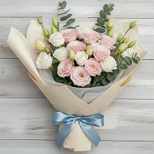 Букет цветов из:  Лизиантусы в Мещовске