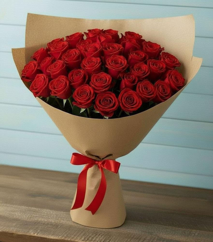 Букет Красные розы Милано в Мещовске