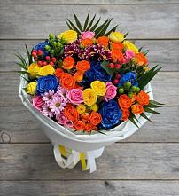 Букет цветов из:  Розы и Хризантемы в Мещовске