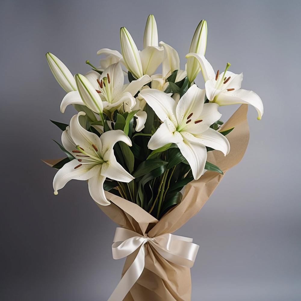 Букет цветов из: Лилии в Мещовске