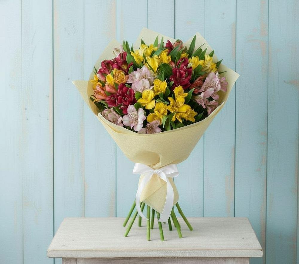 Букет цветов из: Альстромерии в Мещовске