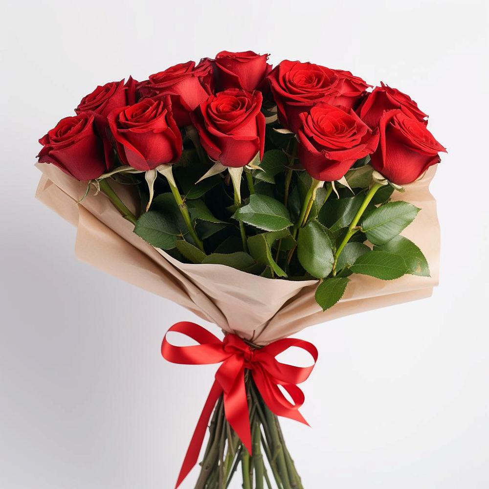 Букет 11 Красных роз Эдлесс Лав в Мещовске