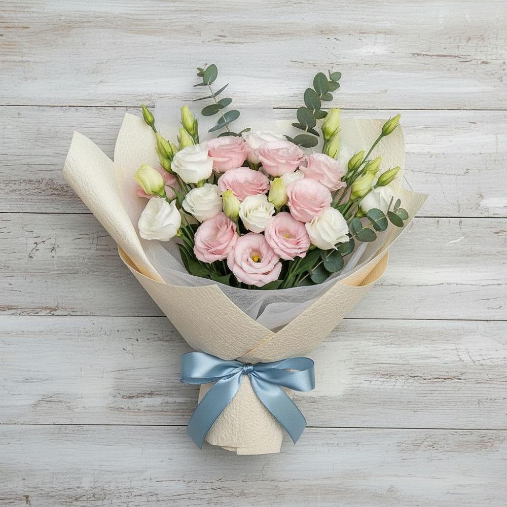 Букет цветов из: Лизиантусы в Мещовске